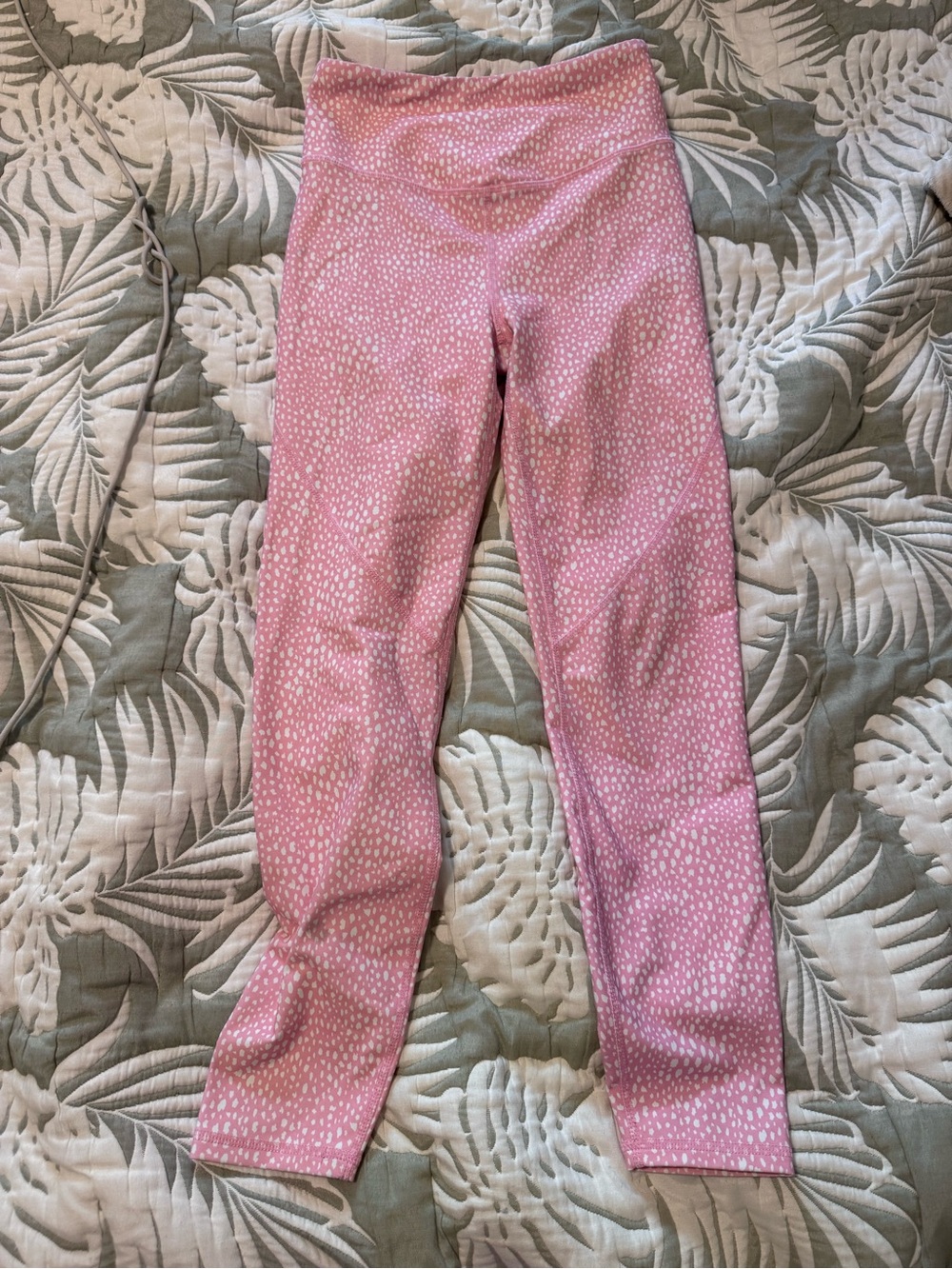 Cotton On Body Pink Speckled High-Waist Leggings size  XS